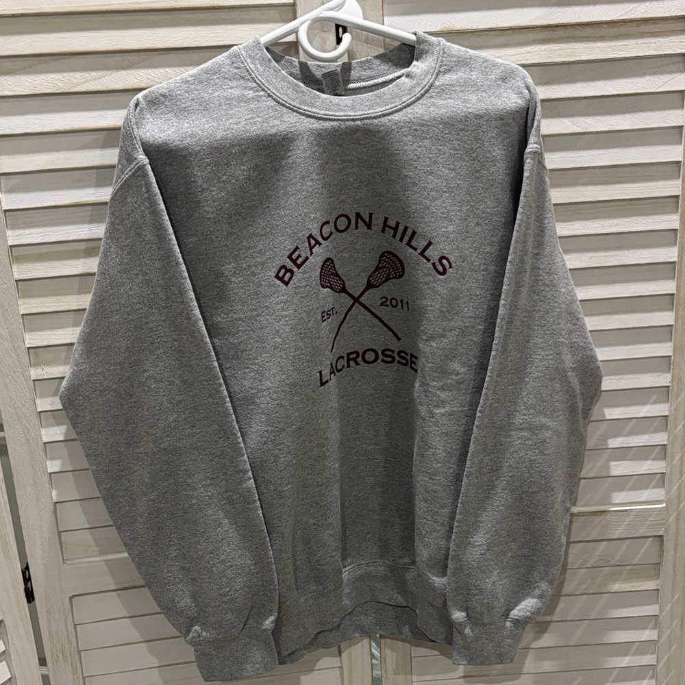 Gildan Gray Crewneck Men's Sweater